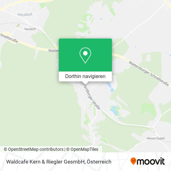 Waldcafe Kern & Riegler GesmbH Karte