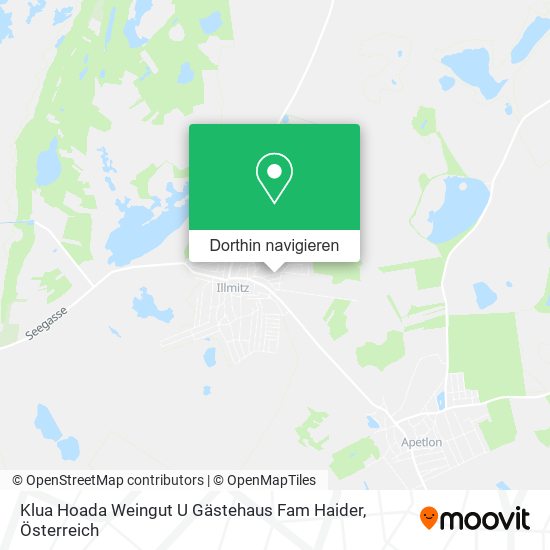 Klua Hoada Weingut U Gästehaus Fam Haider Karte