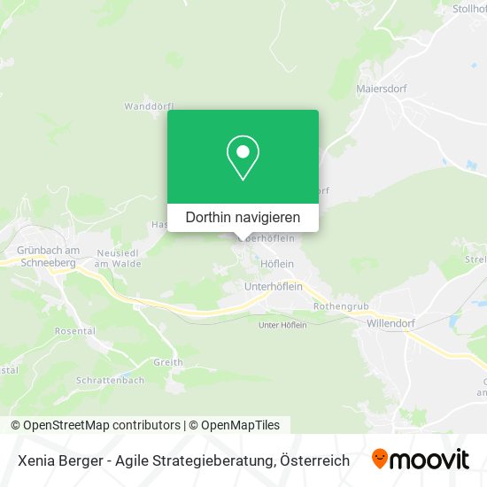 Xenia Berger - Agile Strategieberatung Karte