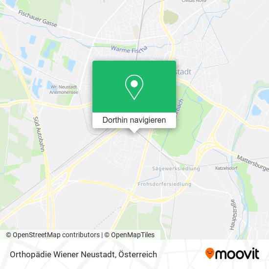 Orthopädie Wiener Neustadt Karte