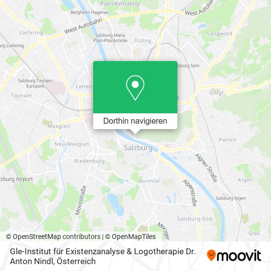 Gle-Institut für Existenzanalyse & Logotherapie Dr. Anton Nindl Karte