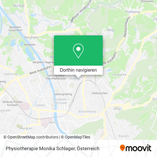 Physiotherapie Monika Schlager Karte
