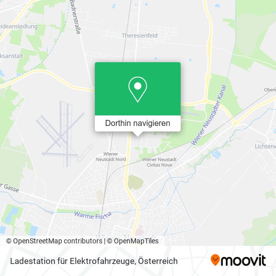 Ladestation für Elektrofahrzeuge Karte