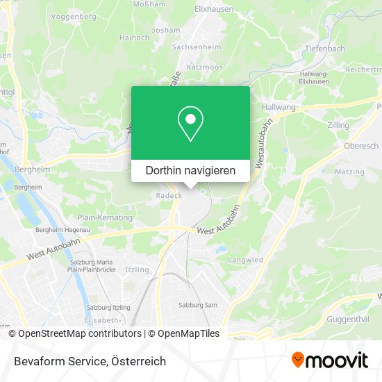 Bevaform Service Karte