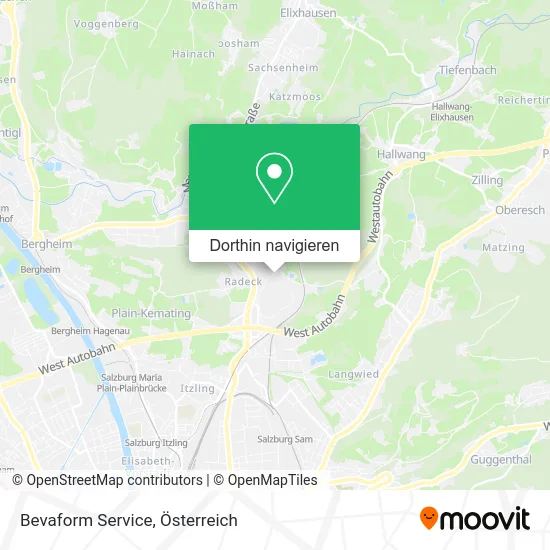 Bevaform Service Karte