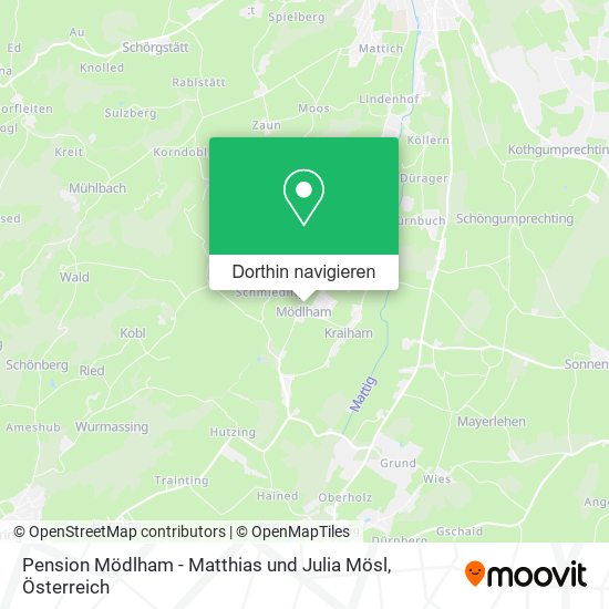 Pension Mödlham - Matthias und Julia Mösl Karte