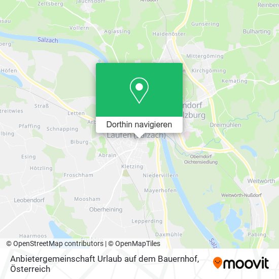 Anbietergemeinschaft Urlaub auf dem Bauernhof Karte