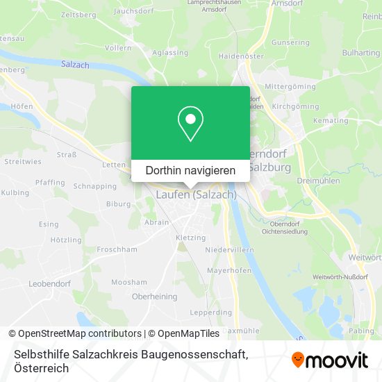Selbsthilfe Salzachkreis Baugenossenschaft Karte