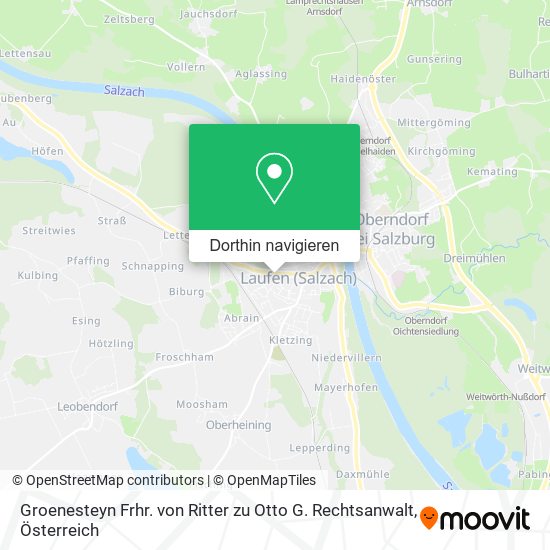 Groenesteyn Frhr. von Ritter zu Otto G. Rechtsanwalt Karte