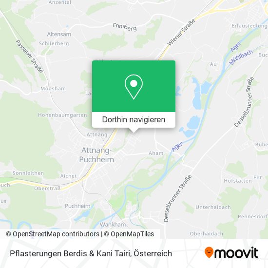 Pflasterungen Berdis & Kani Tairi Karte
