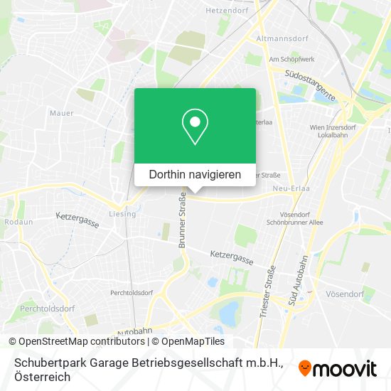 Schubertpark Garage Betriebsgesellschaft m.b.H. Karte