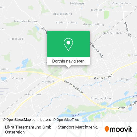 Likra Tierernährung GmbH - Standort Marchtrenk Karte