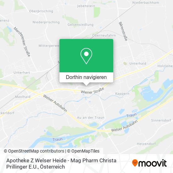 Apotheke Z Welser Heide - Mag Pharm Christa Prillinger E.U. Karte