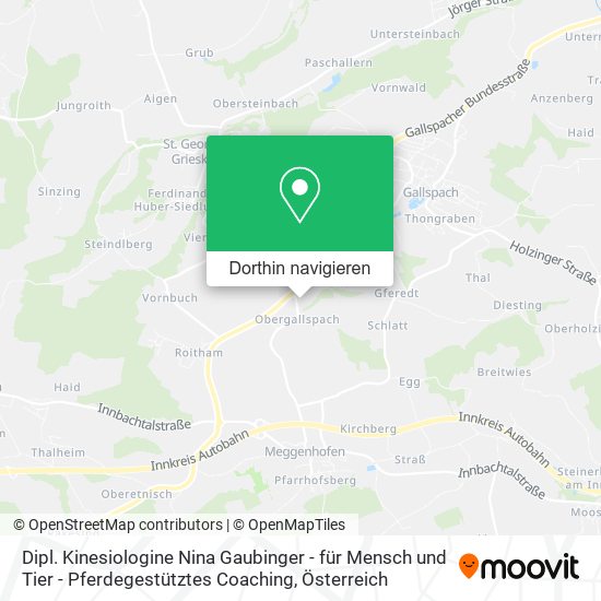 Dipl. Kinesiologine Nina Gaubinger - für Mensch und Tier - Pferdegestütztes Coaching Karte