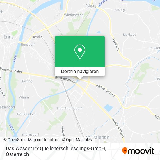 Das Wasser Irx Quellenerschliessungs-GmbH Karte