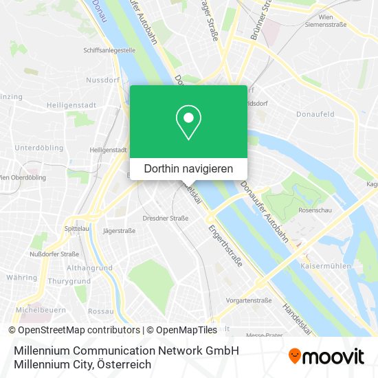 Millennium Communication Network GmbH Millennium City Karte