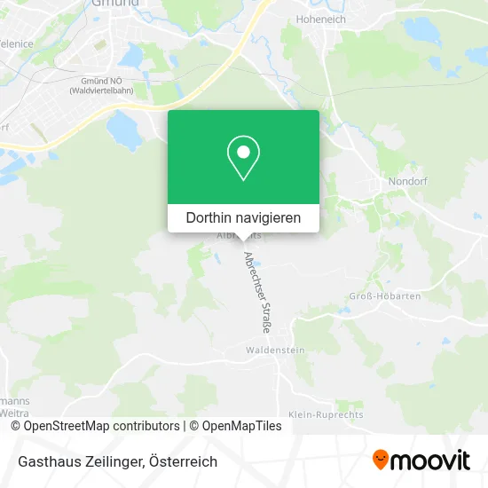 Gasthaus Zeilinger Karte