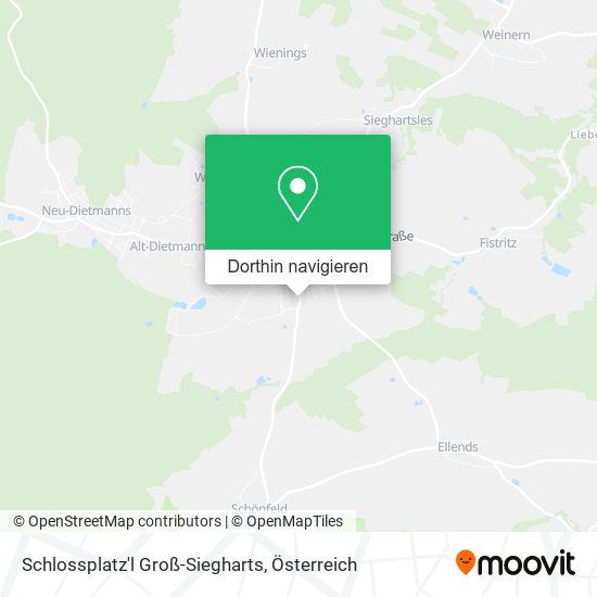 Schlossplatz'l Groß-Siegharts Karte