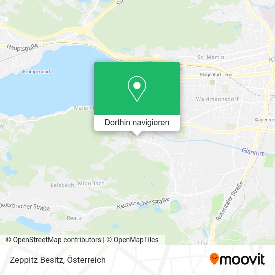 Zeppitz Besitz Karte