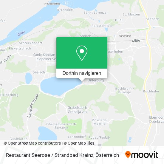 Restaurant Seerose / Strandbad Krainz Karte