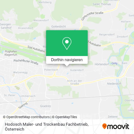 Hodosch Maler- und Trockenbau Fachbetrieb Karte