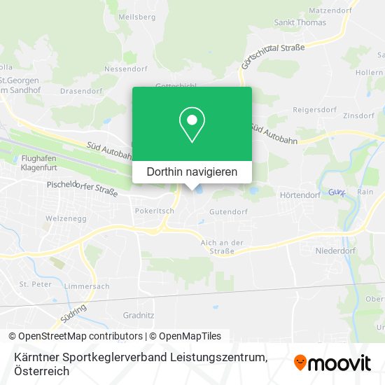 Kärntner Sportkeglerverband Leistungszentrum Karte