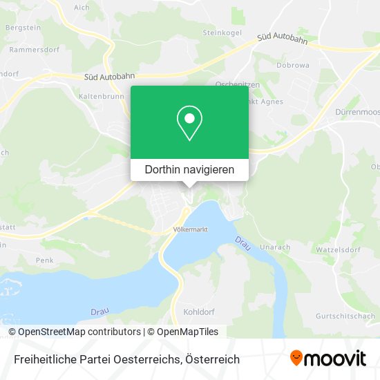 Freiheitliche Partei Oesterreichs Karte