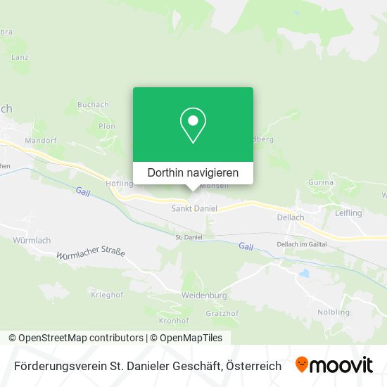 Förderungsverein St. Danieler Geschäft Karte