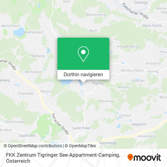 FKK Zentrum Tigringer See-Appartment-Camping Karte