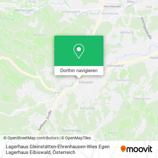 Lagerhaus Gleinstätten-Ehrenhausen-Wies Egen Lagerhaus Eibiswald Karte