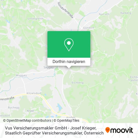 Vus Versicherungsmakler GmbH - Josef Krieger, Staatlich Geprüfter Versicherungsmakler Karte