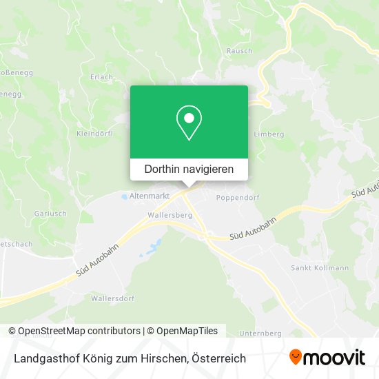Landgasthof König zum Hirschen Karte