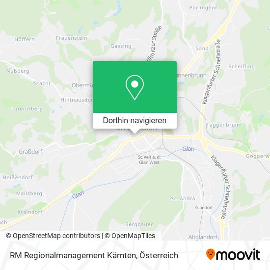 RM Regionalmanagement Kärnten Karte