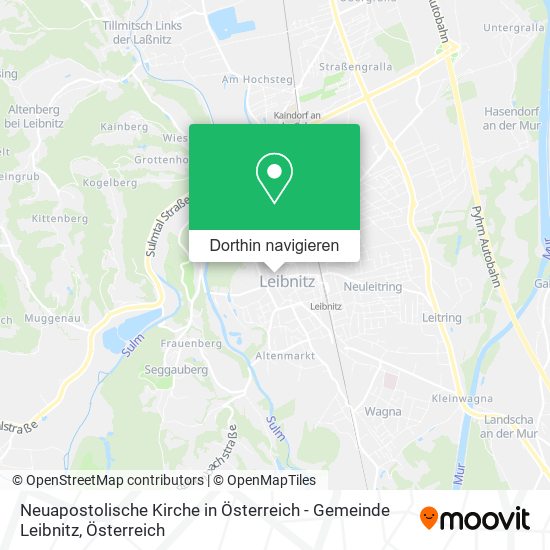 Neuapostolische Kirche in Österreich - Gemeinde Leibnitz Karte
