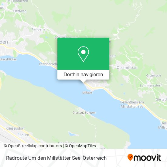 Radroute Um den Millstätter See Karte