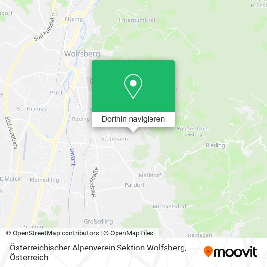 Österreichischer Alpenverein Sektion Wolfsberg Karte