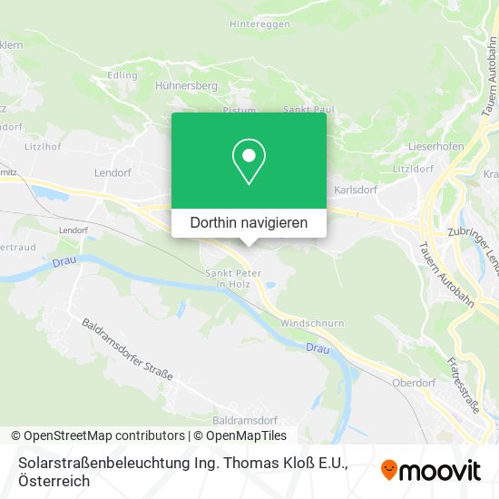 Solarstraßenbeleuchtung Ing. Thomas Kloß E.U. Karte