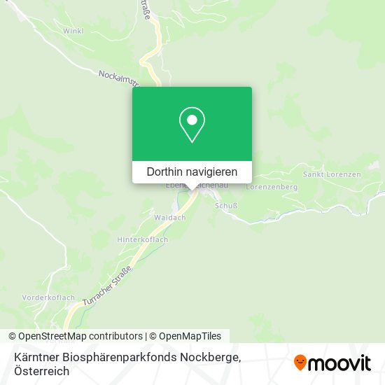 Kärntner Biosphärenparkfonds Nockberge Karte