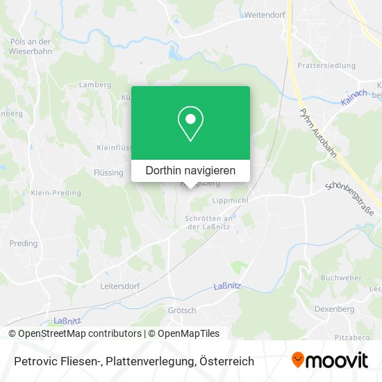 Petrovic Fliesen-, Plattenverlegung Karte