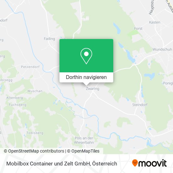 Mobilbox Container und Zelt GmbH Karte