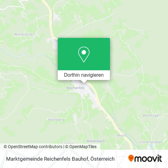 Marktgemeinde Reichenfels Bauhof Karte