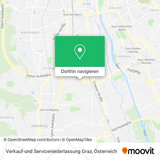 Verkauf-und Serviceniederlassung Graz Karte