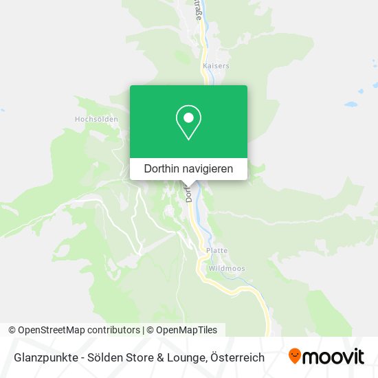 Glanzpunkte - Sölden Store & Lounge Karte