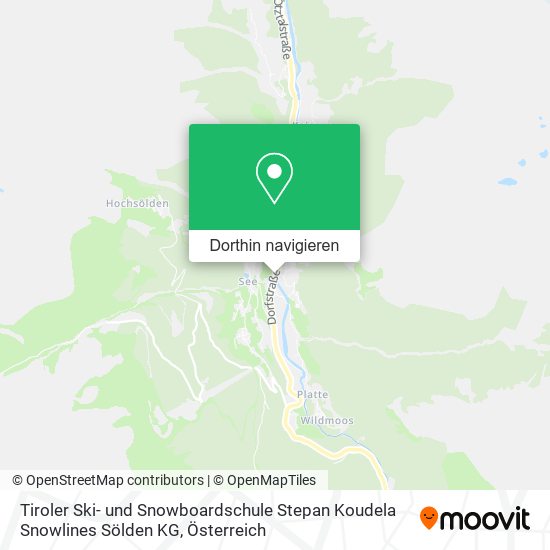 Tiroler Ski- und Snowboardschule Stepan Koudela Snowlines Sölden KG Karte
