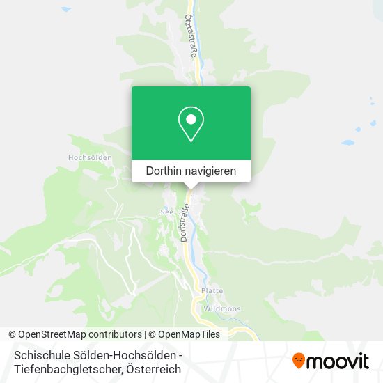 Schischule Sölden-Hochsölden - Tiefenbachgletscher Karte