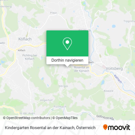 Kindergarten Rosental an der Kainach Karte