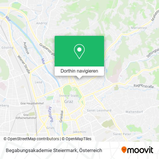 Begabungsakademie Steiermark Karte