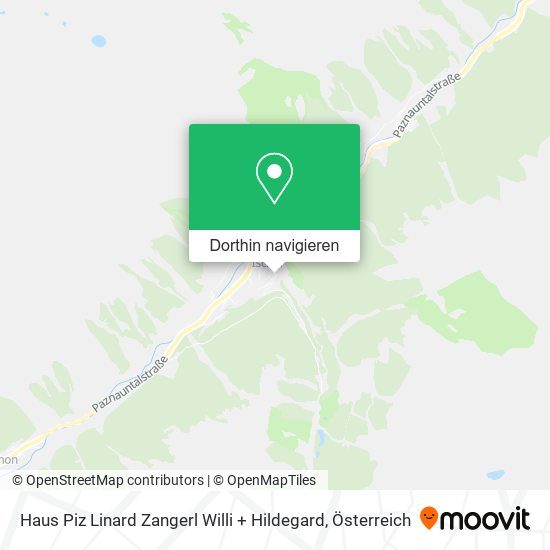 Haus Piz Linard Zangerl Willi + Hildegard Karte