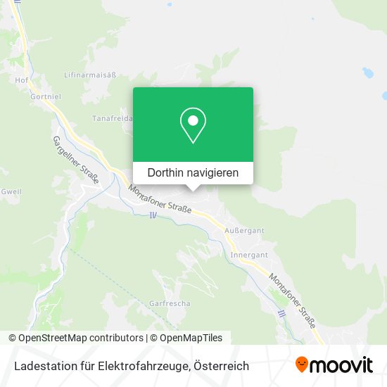 Ladestation für Elektrofahrzeuge Karte