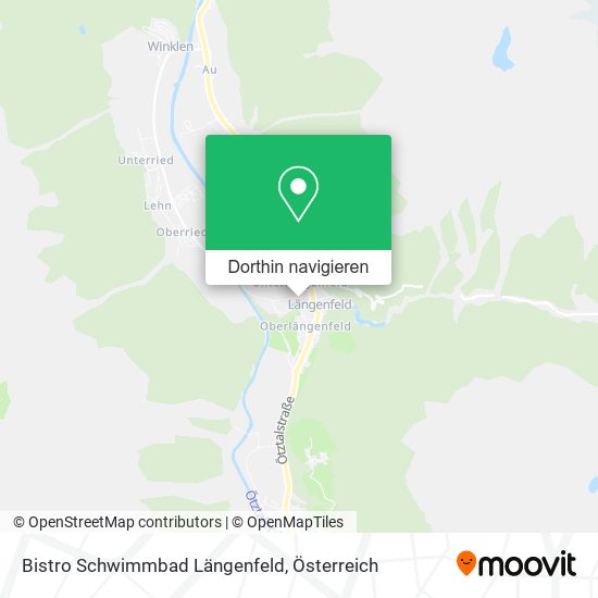 Bistro Schwimmbad Längenfeld Karte